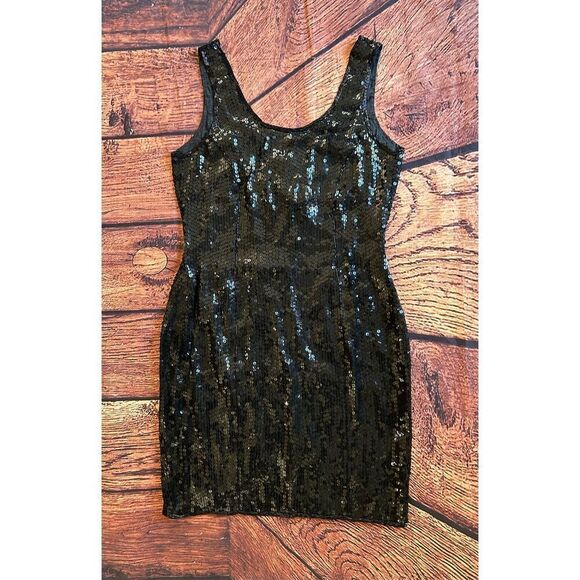 Together Black Beaded evening‎ gown Ladies  Dress Sequince - Picture 3 of 16